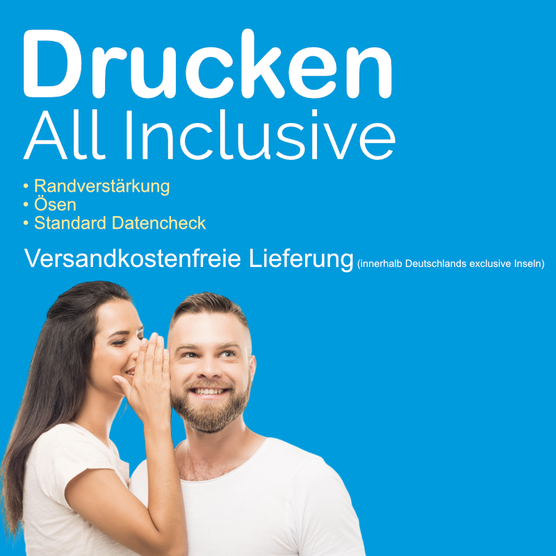 Drucken All inclusive bei Superprint24.com - Online selbst gestalten und Ideen auf PVC-Banner oder Mesh drucken