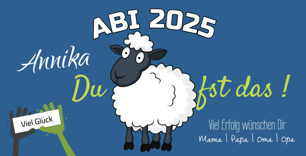 abibanner-abiplakat-abiposter-du-schaffst-das Abiposter drucken mit Schaf zum individuellen anpassen und online gestalten