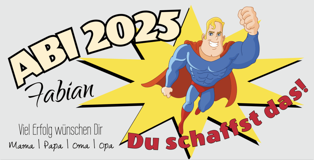 abiposter-abiplakat-abi-banner-superman-2025 Abi-Plakate drucken