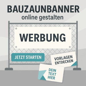 Bauzaunbanner Online gestalten