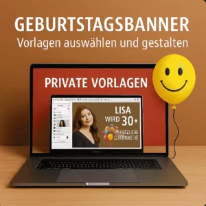 Geburtstagsbanner Online gestalten