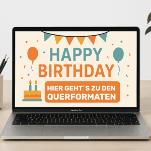 geburtstags-banner gestalten 1 Geburtstagsbanner im Querformat