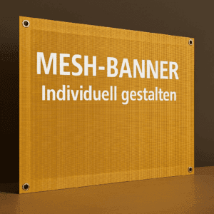 Mesh – winddurchlässiges Bannergewebe mit umlaufenden Ösen