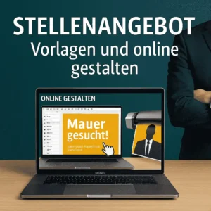 Stellenangebote Online gestalten