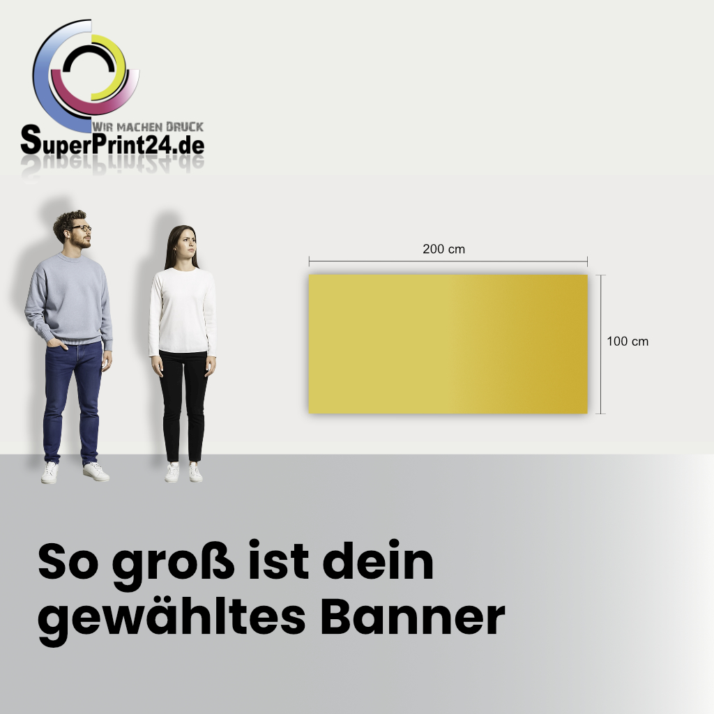 Banner drucken 200x100cm – ideal für Werbung & Events – Bild 2